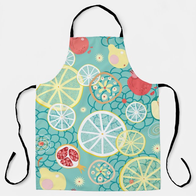 Fruit Texture, Vibrant Background. Apron (Front)