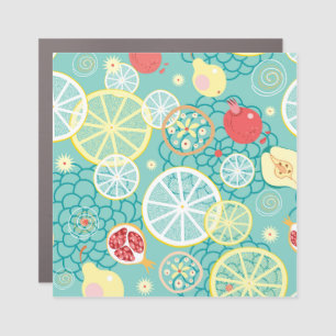 Fruit Texture, Vibrant Background. Car Magnet