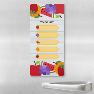 Fruit Theme Magnetic Notepad