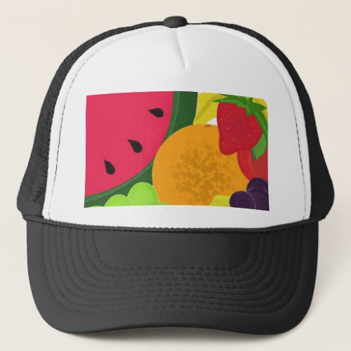Fruit Themed Design Trucker Hat