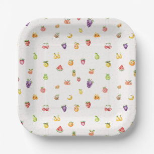 Fruit Themed Paper Plates