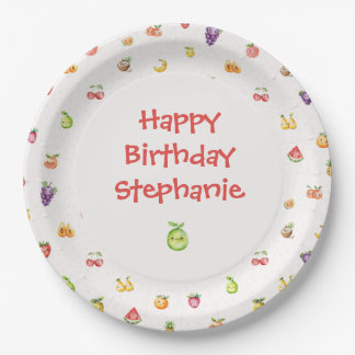 Fruit Themed Paper Plates