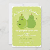 Fruit Themed Pear Couples Co-ed Baby Shower Invitation (Front)