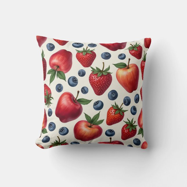 fruit throw pillow (Front)