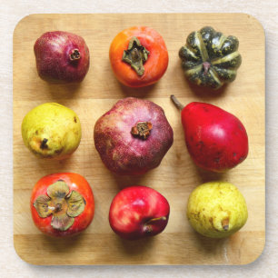 Fruit Tic-tac-toe Beverage Coaster