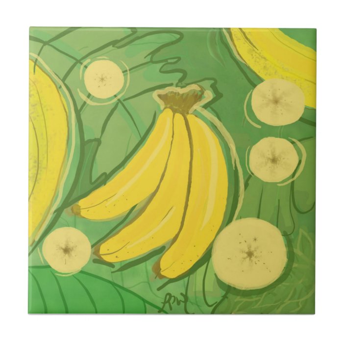 Fruit Tile Bananas Ceramic Tile