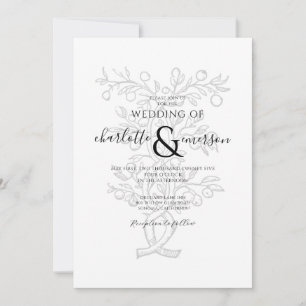 Fruit Tree Branch Wedding Invitation