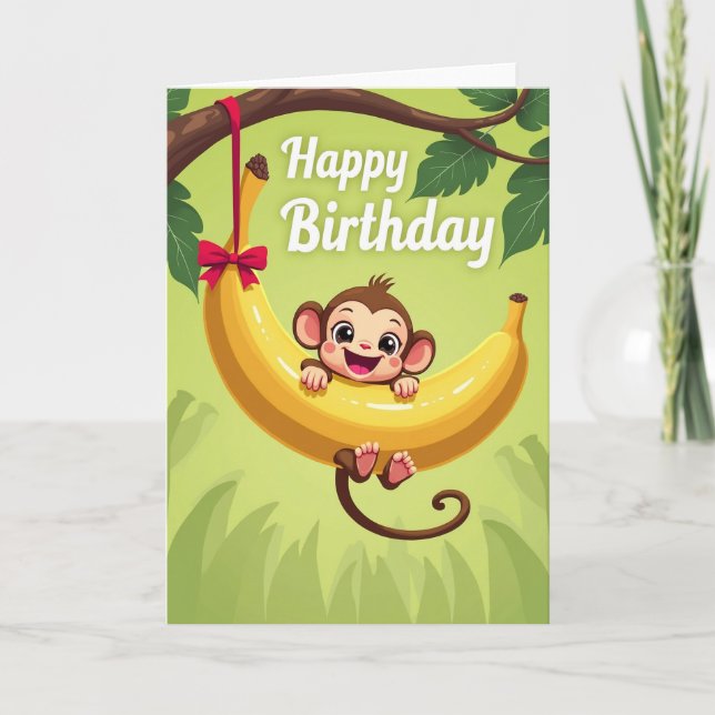 Fruit Tree Creature Birthday Card (Front)
