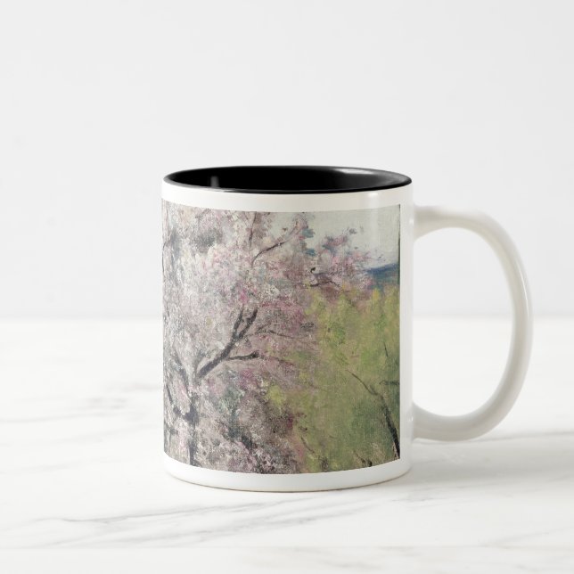 Fruit Tree in Blossom, Bois-le-Roi Two-Tone Coffee Mug (Right)