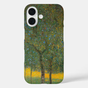 Fruit Trees by Gustav Klimt, Vintage Art Nouveau iPhone 16 Case