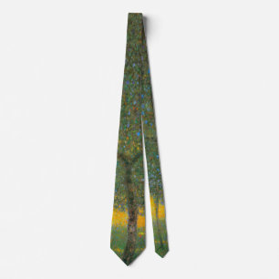 Fruit Trees by Gustav Klimt, Vintage Art Nouveau Neck Tie