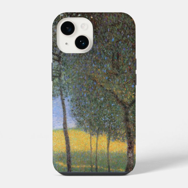 Fruit Trees, Gustav Klimt Iphone Case (Back)