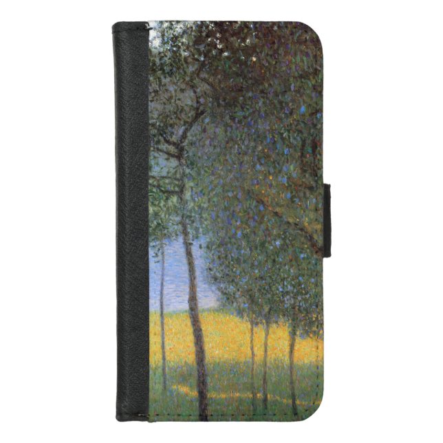 Fruit Trees, Gustav Klimt iPhone Wallet Case (Front)