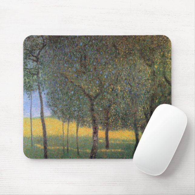 Fruit Trees, Gustav Klimt Mouse Pad (With Mouse)