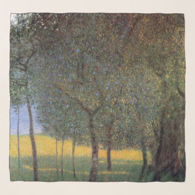 Fruit Trees, Gustav Klimt Scarf (Front)
