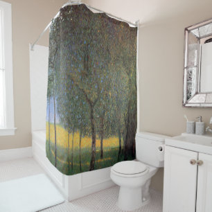 Fruit Trees, Gustav Klimt Shower Curtain