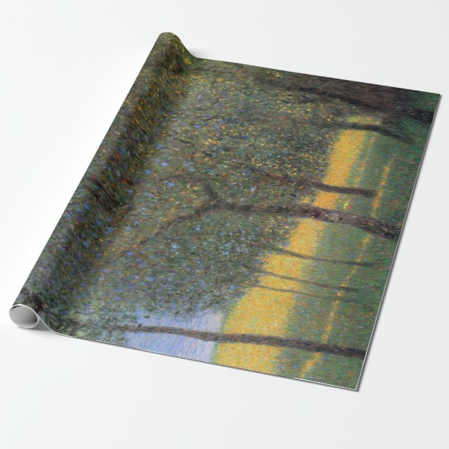 Fruit Trees, Gustav Klimt Wrapping Paper (Unrolled)