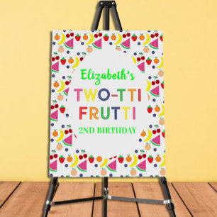 Fruit Two-tti Frutti 2nd Birthday Foam Board