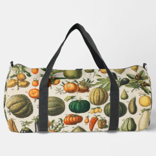 Fruit Vegetable Botanical Scientific Illustration Duffle Bag