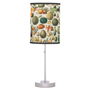 Fruit Vegetable Botanical Scientific Illustration Table Lamp