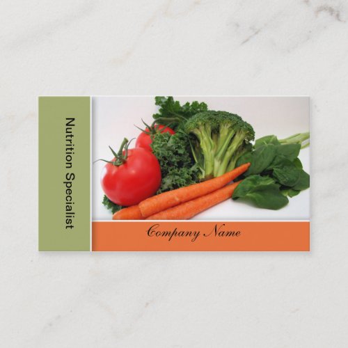 Fruit - Vegetable  Business Cards - Border