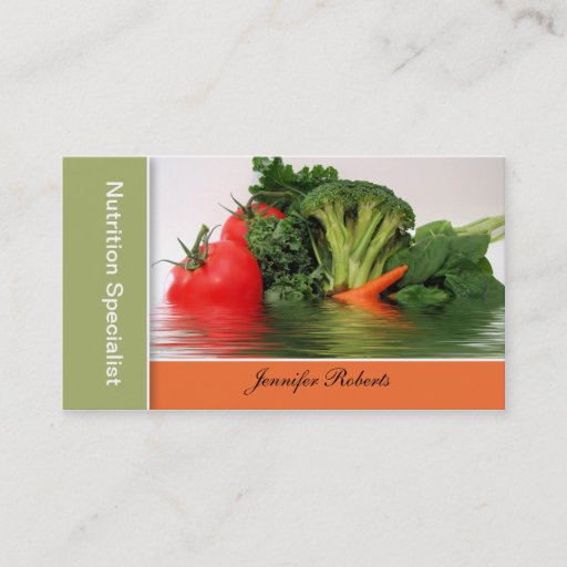 Customizable Fruit - Vegetable in Water Business Cards