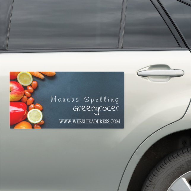 Fruit & Vegetables, Greengrocer Car Magnet (In Situ)