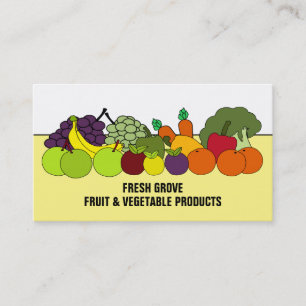 Fruit & Vegetables, Greengrocers Business Card
