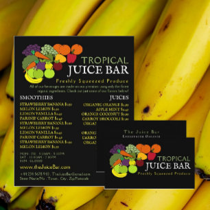 Fruit & Vegetables, Juice Bar Advertising Flyer