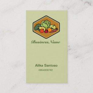 Fruit Vegetables Logo Business Card