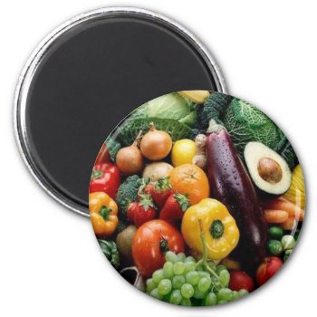 Fruit & Vegetables Magnet by pjan97 at Zazzle