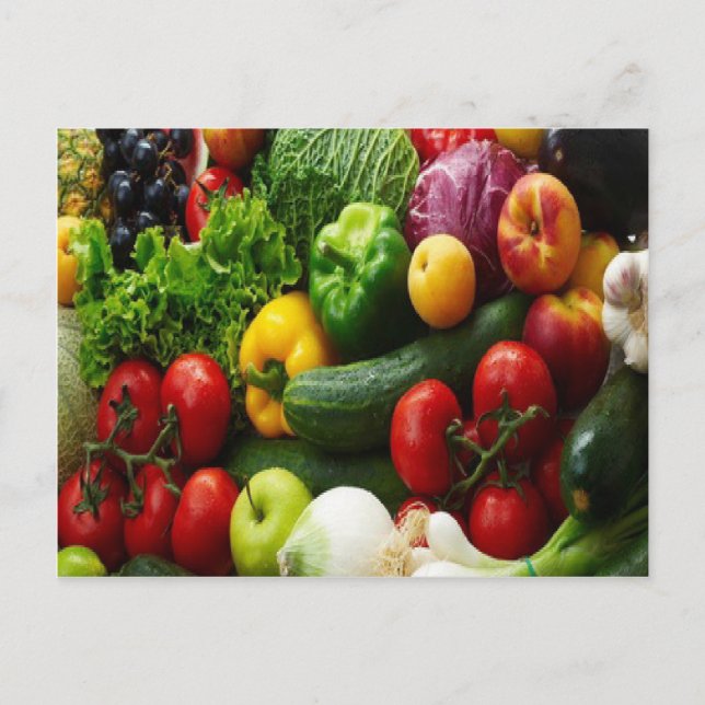 FRUIT & VEGETABLES POSTCARD (Front)