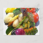 Fruit &amp; Vegetables Postcard at Zazzle