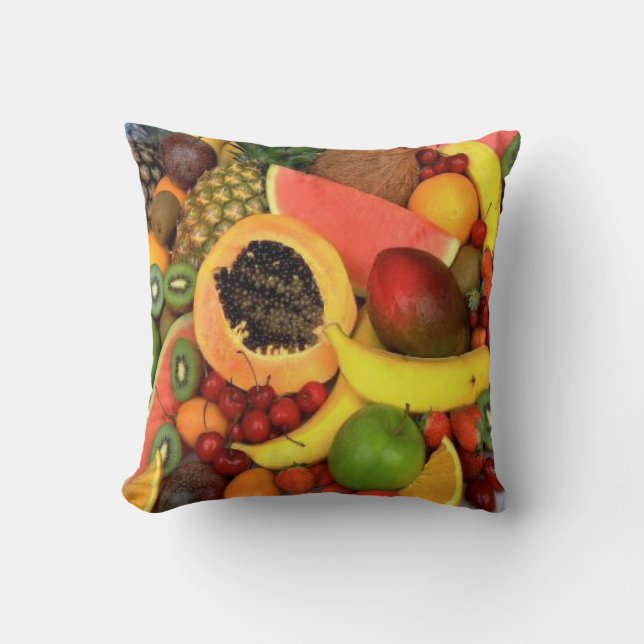 FRUIT VEGETABLES THROW PILLOW (Front)