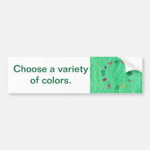 Fruit Vegetables Variety of Colors Bumper Stickers