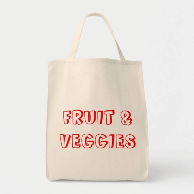 Fruit & Veggies Tote Bag (Front)