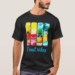 Fruit Vibes Summer Cute Cartoon Fruits T-Shirt