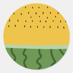 Fruit Watermelon Classic Round Sticker