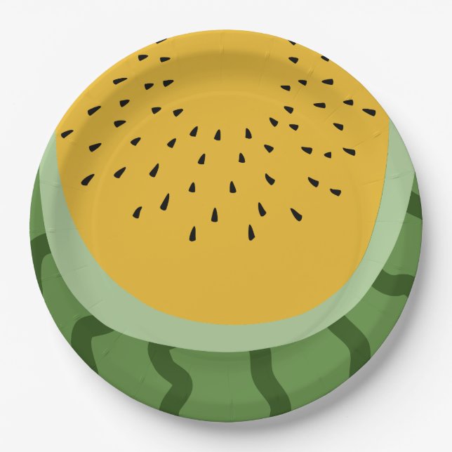 Fruit Watermelon  Paper Plates (Front)