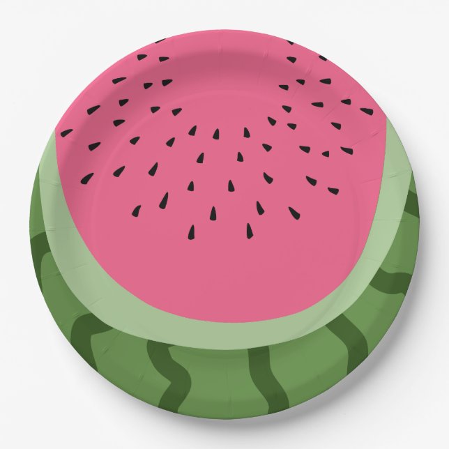 Fruit Watermelon  Paper Plates (Front)