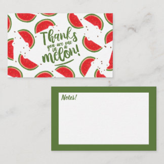 Fruit Watermelon Red Cute Thank You Card