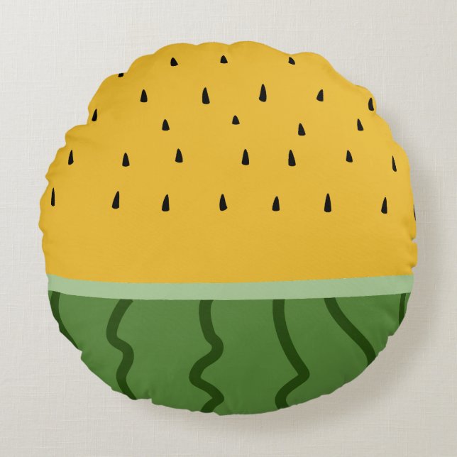Fruit Watermelon  Round Pillow (Front)