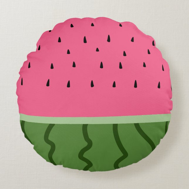 Fruit Watermelon  Round Pillow (Front)
