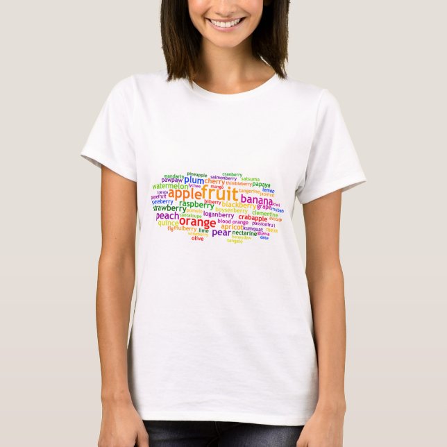Fruit Wordle T-Shirt (Front)