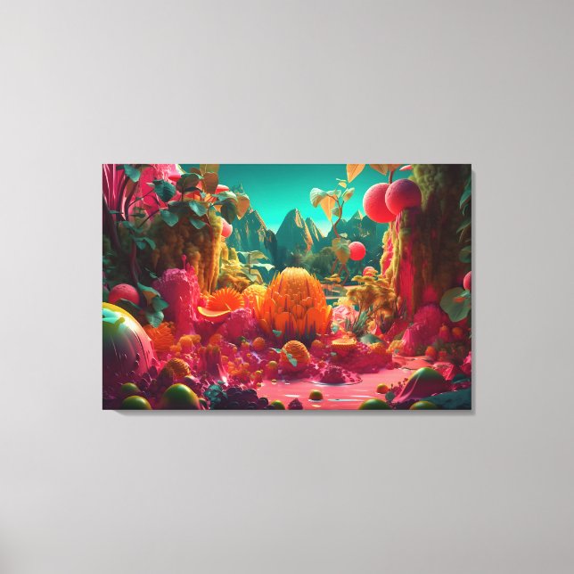 Fruit World Canvas Print (Front)