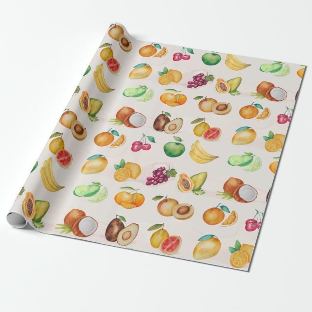 Fruit Wrapping Paper (Unrolled)
