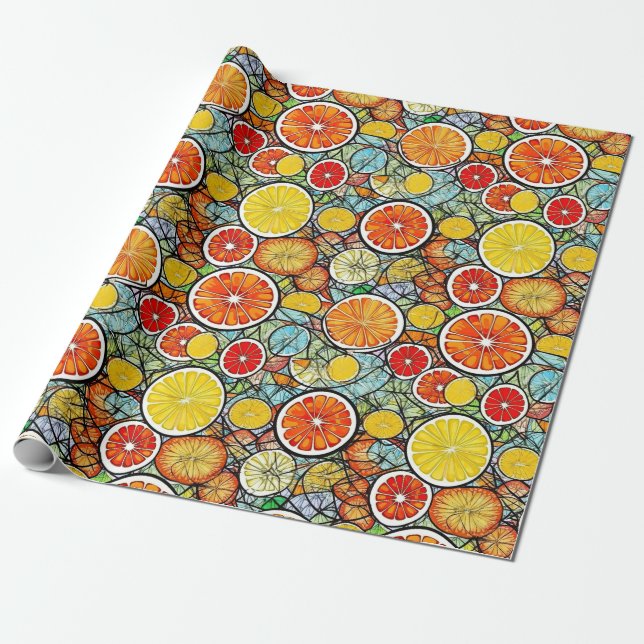 Fruit Wrapping Paper (Unrolled)