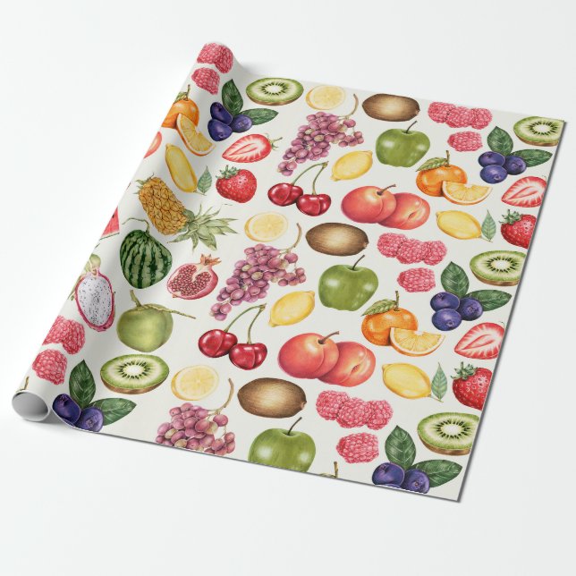 Fruit Wrapping Paper (Unrolled)