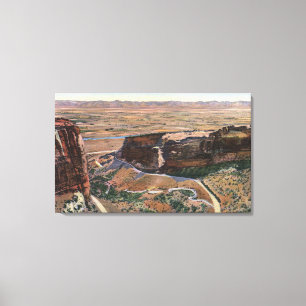 Fruita Canyon & Monument Rim Drive Canvas Print
