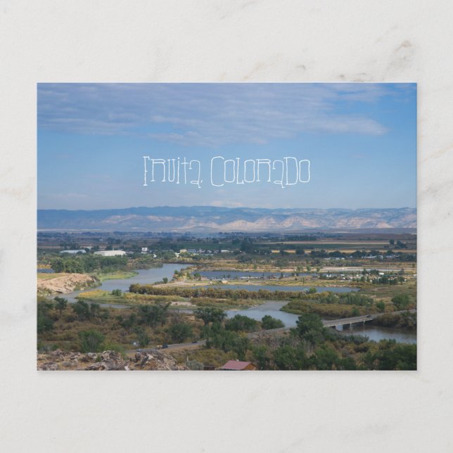 Fruita, Colorado from Dinosaur Hill Postcard (Front)